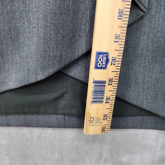 NWT Worthington Dress 10P Petite Gray Sleeveless Knee-Length Faux Wrap Career Ch - Picture 14 of 16